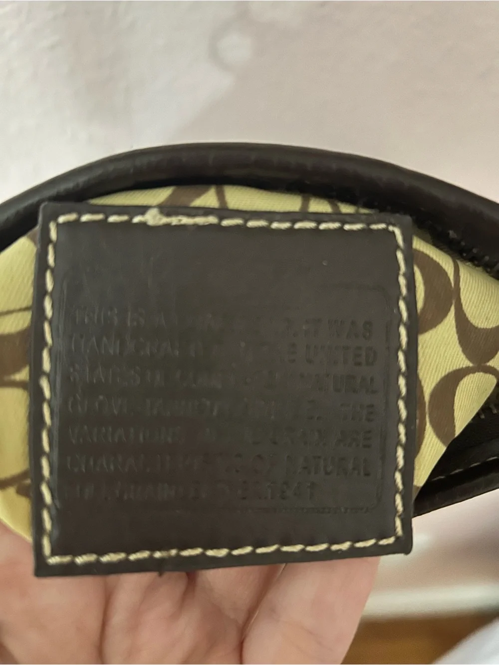 Coach Vintage Y2K Signature C Crossbody Swingpack Brown Canvas Brass Unisex